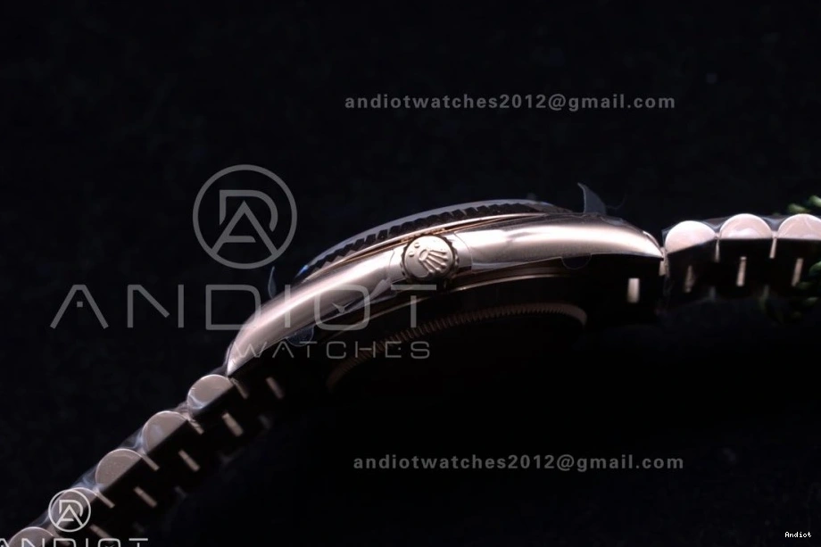 President Roman Weight Dial Bracelet RG Brown DayDate on Gain A2836 GSF 40 0414